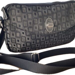 Baggallini Black Geometric Crossbody Bag